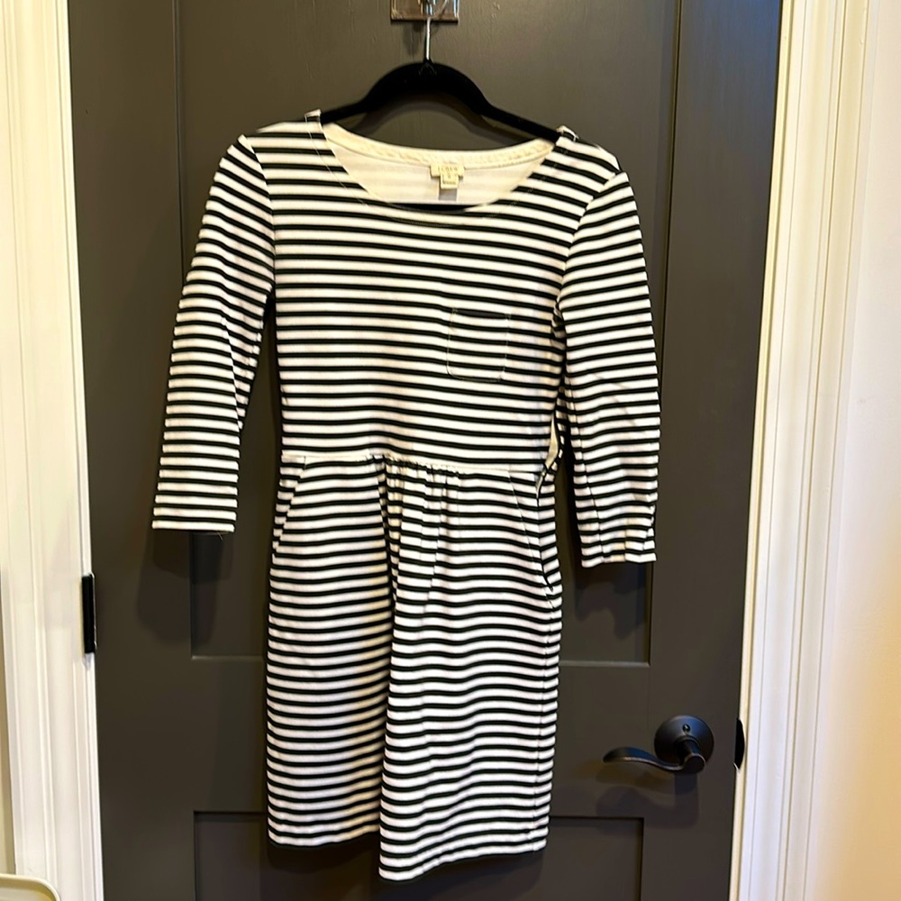 J Crew striped dress, size 0